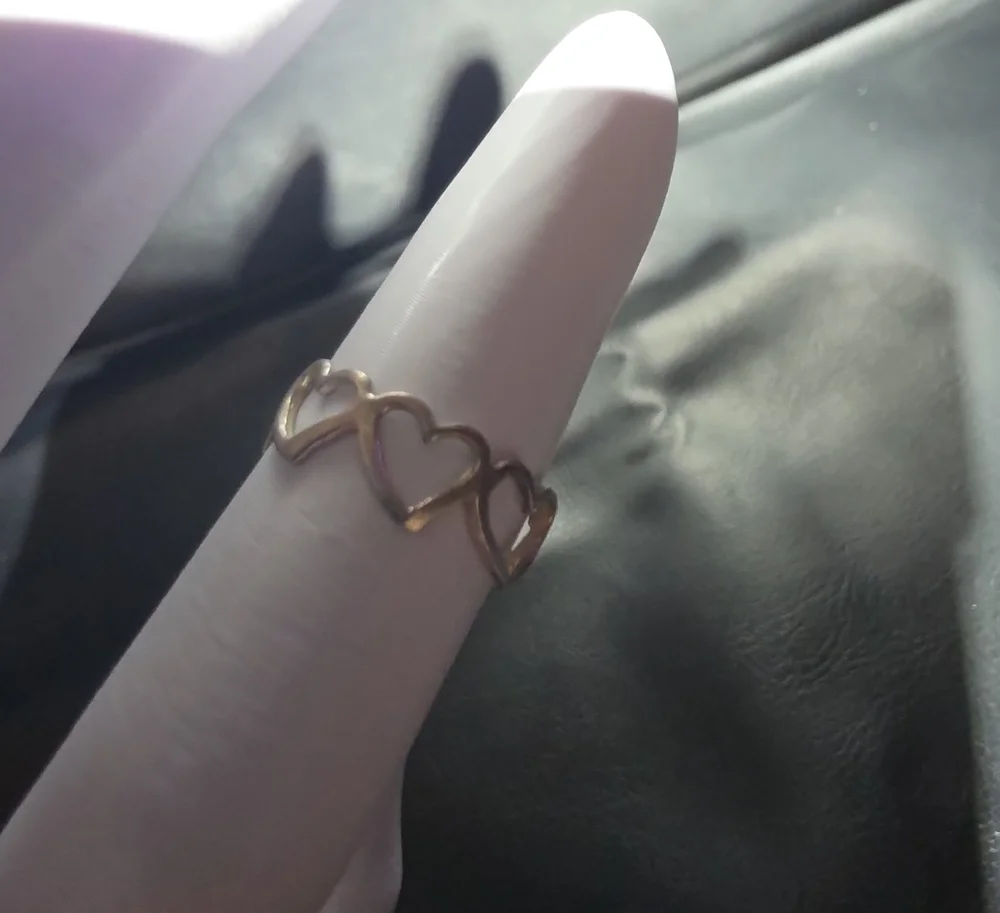 925 Heart Link Ring - Classic Women Jewelry